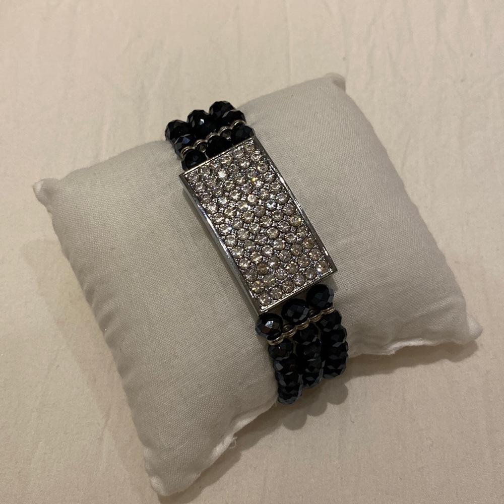 𝅺Crystal & bead bracelet